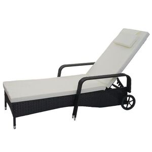 MCW POLY-RATTAN LEHÁTKO Antracitová, béžová vyobraziť
