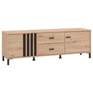 Hom`in SKRINKA POD TV, čierna, dub artisan, 157/52/40 cm vyobraziť