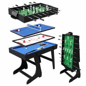 Relaxdays STÔL Čierny 4-v-1 skladací vyobraziť