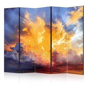 Muralo PARAVÁN Obojstranný 5-dielny 225x172 cm Západ Slnka a Oblaky vyobraziť