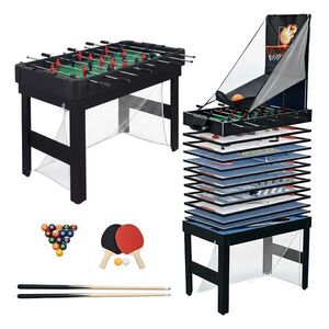 Relaxdays STÔL Čierny 20 v 1 vyobraziť
