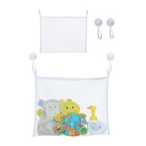 Relaxdays SIEŤKA Biela 2-dielny-set s prísavkami mesh 47 cm vyobraziť