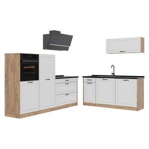 Vicco KUCHYNKA R-Line, Biely vidiecky dom/Dub Goldkraft, 220 cm bez pracovnej dosky vyobraziť
