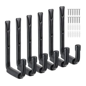 Relaxdays HÁKY Čierne 6-dielny-set oceľ U tvar 22 cm vyobraziť
