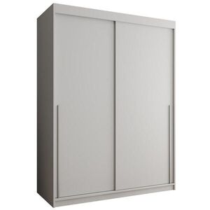 Home Collective ŠATNÍ SKŘÍŇ S POSUVNÝMI DVEŘMI 150 cm šířka, bílá se stříbrným úchytem vyobraziť