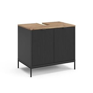 Vicco SPODNÁ SKRINKA POD UMÝVADLO Eliza, čierna/Dub Viking, 70 x 63 cm s dverami vyobraziť