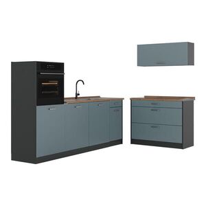 Vicco KUCHYNSKÝ KÚT R-Line, Modrošedá/antracitová, 220 cm Goldkraft tammi työtaso vyobraziť