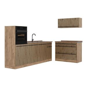 Vicco KUCHYNSKÝ KÚT R-Line, Remeselný dub/Dub Goldkraft, 220 cm Goldkraft tammi työtaso vyobraziť