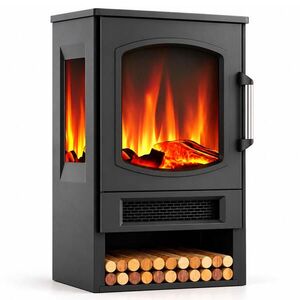 Relaxdays KRB Čierny elektrický s vykurovaním 1800 W diaľkové ovládanie vyobraziť