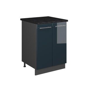 Vicco SPODNÁ SKRINKA POD DREZ Fame-Line, Tmavo modrá vysoký lesk/antracitová, 60 cm vyobraziť