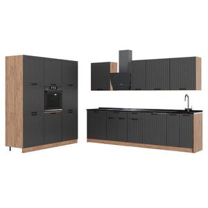 Vicco KUCHYNKA Fame-Line, Tmavo-sivá/Dub Goldkraft, 460 cm, AP Antracit vyobraziť