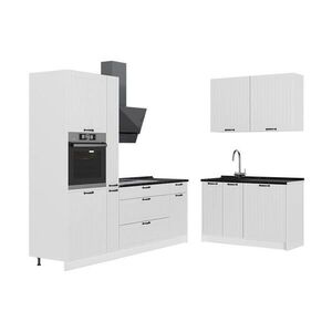 Vicco KUCHYŇA Fame-Line, Biely vidiecky dom/biely, 220 x 120 cm, AP Antracit vyobraziť