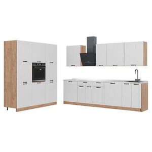 Vicco KUCHYNKA Fame-Line, Biely vidiecky dom/Dub Goldkraft, 460 cm, AP Marble vyobraziť