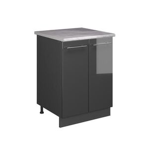 Vicco SPODNÁ SKRINKA POD DREZ Fame-Line, Antracit vysoký lesk/antracitová, 60 cm vyobraziť