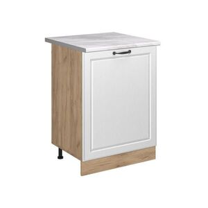 Vicco KUCHYNSKÁ SPODNÁ SKRINKA R-Line, Biely vidiecky dom/Dub Goldkraft, 60 cm s 1 dverami Marmori työtaso vyobraziť