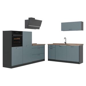 Vicco KUCHYNKA R-Line, Modrošedá/antracitová, 220 cm Goldkraft tammi työtaso vyobraziť