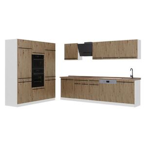 Vicco KUCHYNKA R-Line, Remeselný dub/biely, 180 cm Goldkraft tammi työtaso vyobraziť
