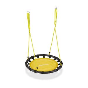 Relaxdays HOJDAČKA Žltá hniezdová okrúhla 80 cm nastaviteľná výška vyobraziť