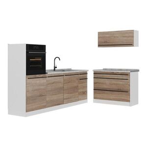 Vicco KUCHYNSKÝ KÚT R-Line, Sonoma/biely, 220 cm Marmori työtaso vyobraziť