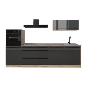 Vicco KUCHYNKA R-Line, Antracit vysoký lesk/Dub Goldkraft, 280 cm Goldkraft tammi työtaso vyobraziť