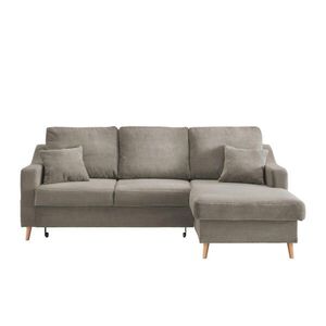 P & B ROHOVÁ SEDAČKA, textil, sivohnedá vyobraziť