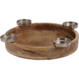 Home Styling Collection SVIETNIK Basic béžový 42, 5x42, 5x7, 5 cm materiál drevo vyobraziť