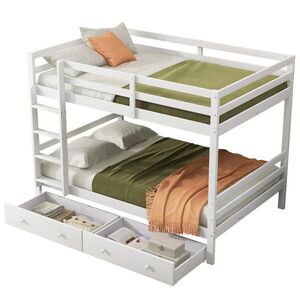 Flora Grace POSCHODOVÁ posteľ 140/200 cm, borovica/MDF, biela, so zásuvkami a úložným priestorom vyobraziť