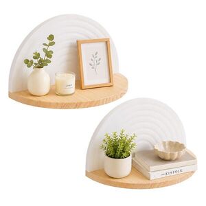 Relaxdays POLICA biela prírodná 2-dielny-set vyobraziť