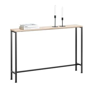 SoBuy KONZOLOVÝ stolík Svetlý Dub 120x20x80cm Priemyselný vyobraziť