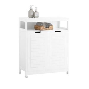 SoBuy MOBILNÁ banská skrinka s 2 dvierkami Biela 70x35x90cm Minimalistický vyobraziť
