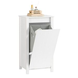 SoBuy MOBILNÁ skrinka do kúpeľne s jednými dverami Biela 45x35x85.5cm Minimalistický vyobraziť