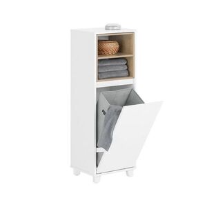 SoBuy MOBILE ALTO BAGNO 1 dvere Biela 35x32x105cm Moderný vyobraziť