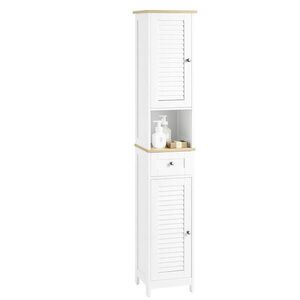 SoBuy MOBILNÝ alto bagno so zásuvkou Biela 32x30x170cm Severský vyobraziť