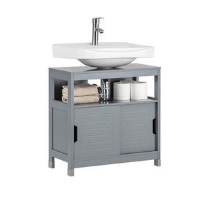 SoBuy MOBILNÝ sottolavabo s 2 dvierkami Sivý 60x30x60cm Moderný vyobraziť