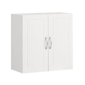 SoBuy MOBIL a muro 2 dverami Biela 60x30x60cm Minimalistický vyobraziť