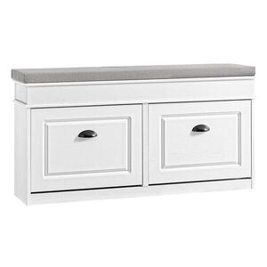 SoBuy PANCA na topánky s 2 zásuvkami Biela 104x24x51cm Klasický vyobraziť