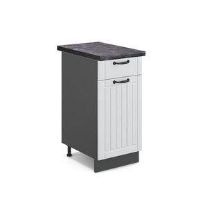 Vicco KUCHYNSKÁ SPODNÁ SKRINKA Fame-Line Biely vidiecky dom 40 cm , AP Antracit vyobraziť