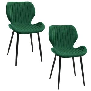 RAUMHIRSCH FURNITURE ČALÚNENÁ STOLIČKA, zamat, kovové nohy, zelená 44/77/30 vyobraziť