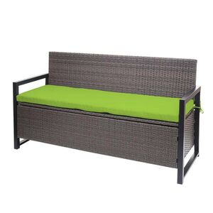 MCW POLY-RATTAN 3-MIESTOČNÁ LAVICA Šedá, Zelená vyobraziť