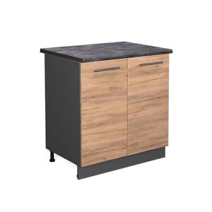 Vicco KUCHYNSKÁ SPODNÁ SKRINKA Fame-Line, Dub Goldkraft/antracitová, 80 cm antrasiitti työtaso vyobraziť