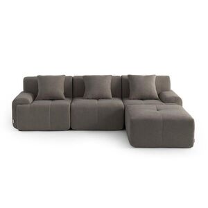 MILYsofa ROHOVÁ sedačka chenille popolavosivá vyobraziť