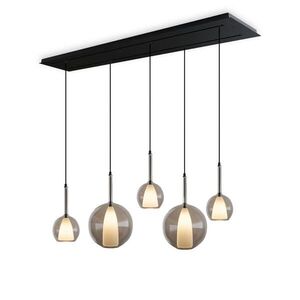 s.luce BELLUNA jedálenská stolová lampa 5-plameňová 160cm 2-radová vyobraziť