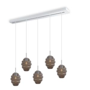 s.luce ECHOS jedálenská stolová lampa 5-plameňová 160cm vrchnák Ø 18cm vyobraziť