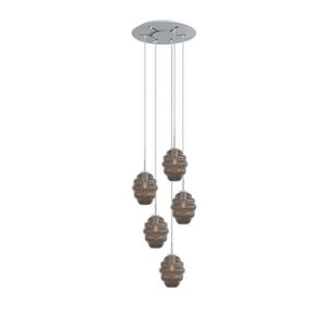 s.luce ECHOS galerijné svetlo 5-plameňové Ø 60cm baldachýn Ø 18cm vyobraziť