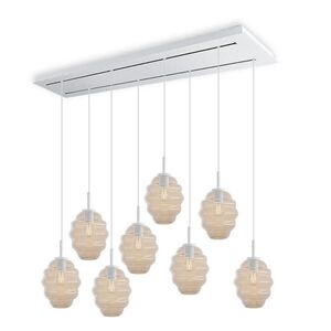 s.luce ECHOS jedálenská stolová lampa 8 svetiel 160cm 2 rady Ø 18cm vyobraziť