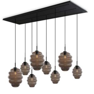 s.luce ECHOS jedálenská stolová lampa 8 svetiel 200cm 3-radová Ø 18/25cm vyobraziť