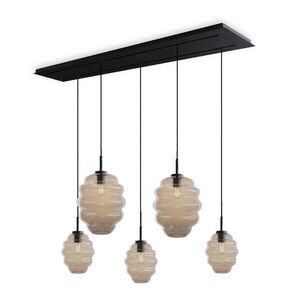s.luce ECHOS jedálenská stolová lampa 5-plameňová 2-radová 160cm Ø 18/25cm vyobraziť