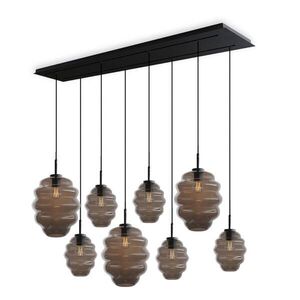 s.luce ECHOS jedálenská stolová lampa 8 svetiel 160cm 2 rady Ø 18/25cm vyobraziť