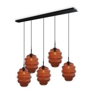 s.luce ECHOS jedálenská stolová lampa 5-plameňová 160cm vrchnák Ø 25cm vyobraziť