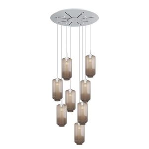 s.luce VELO 8-svetelná galériová lampa Ø 80cm vrchlík Ø 18cm vyobraziť